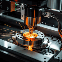 us-made steel part laser cutting