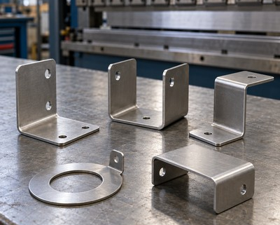 laser cut formed parts with bends